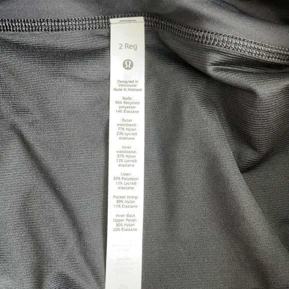 NWT Lululemon Black Speed Up Short 2.5" Lined Size 2 - Picture 5 of 10